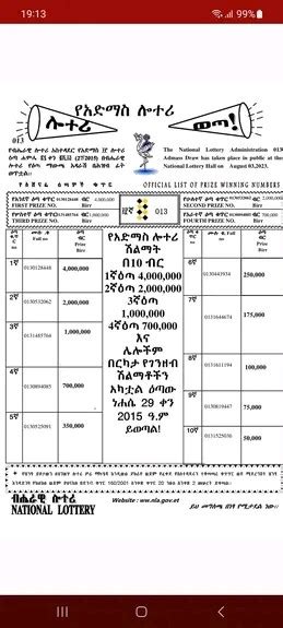 admas lottery 013 winning numbers|Admas Digital Lottery 13th round winning numbers announced.
